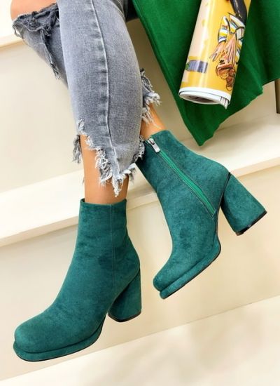 Women ankle boots CANDY - GREEN