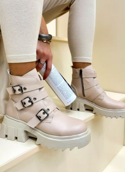 Women ankle boots SAGE - BEIGE