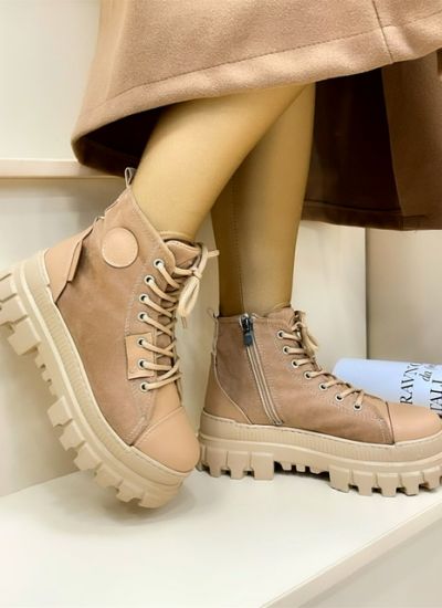 Women ankle boots TALLIE - BEIGE