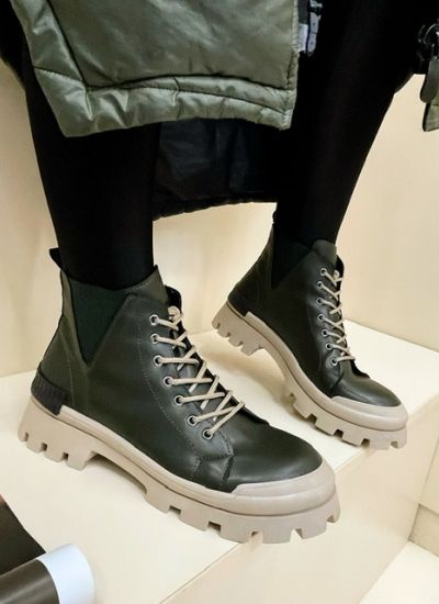 Women ankle boots TILIA - DARK GREEN