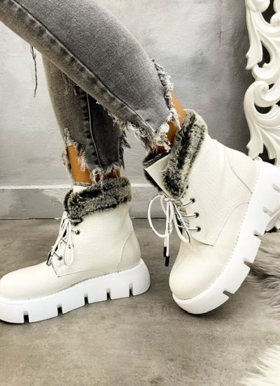 Women ankle boots LILI - WHITE