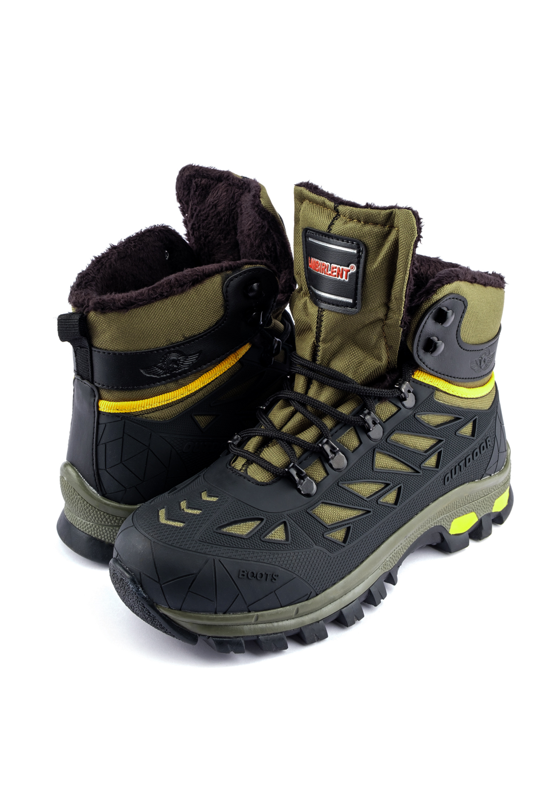 OUTDOOR AND TRACKING SHOES D548 - GREEN