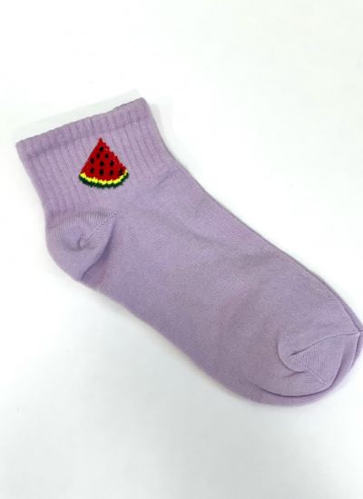 ČARAPE D771 - WATERMELON - 1 PAIR - LJUBIČASTA