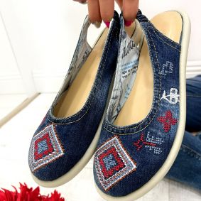 Women sandals D824 - PULL ON - JEANS