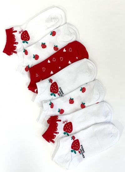 ČARAPE D836 - STRAWBERRY - 7 IN 1 - VIŠEBOJNE