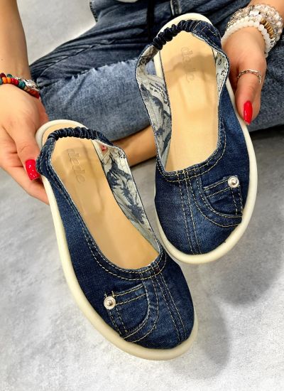 Women sandals D824 - PULL ON - JEANS