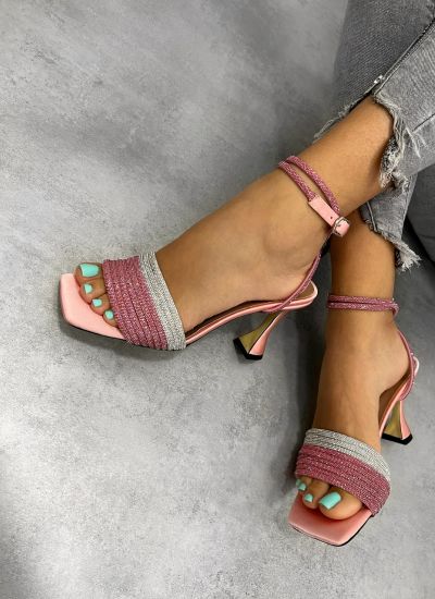 Women sandals D861 - RHINESTONE - ROSE