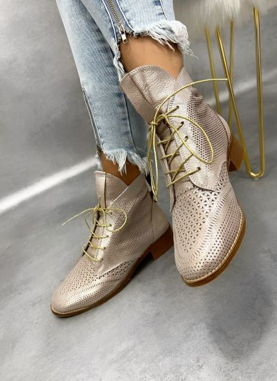 Leather summer boots
