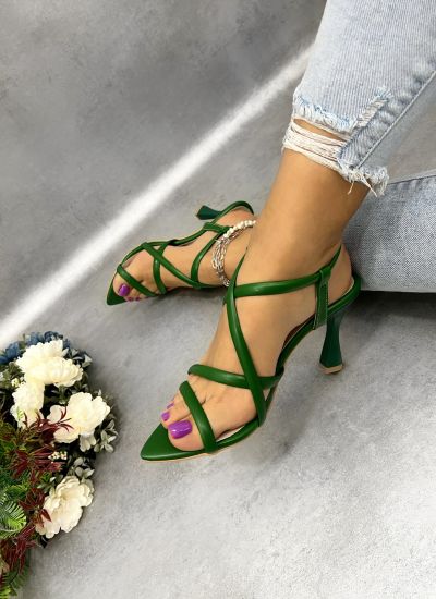 Women sandals D972 - GREEN