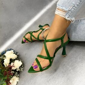 Women sandals D972 - GREEN
