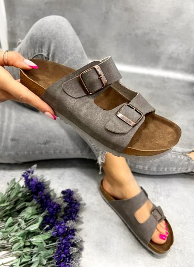 Women Slippers and Mules D986 - GREY
