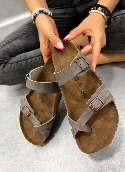 Women Slippers and Mules D987 - GREY