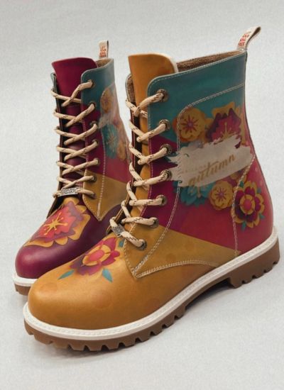 Women half boots E236 - PINK