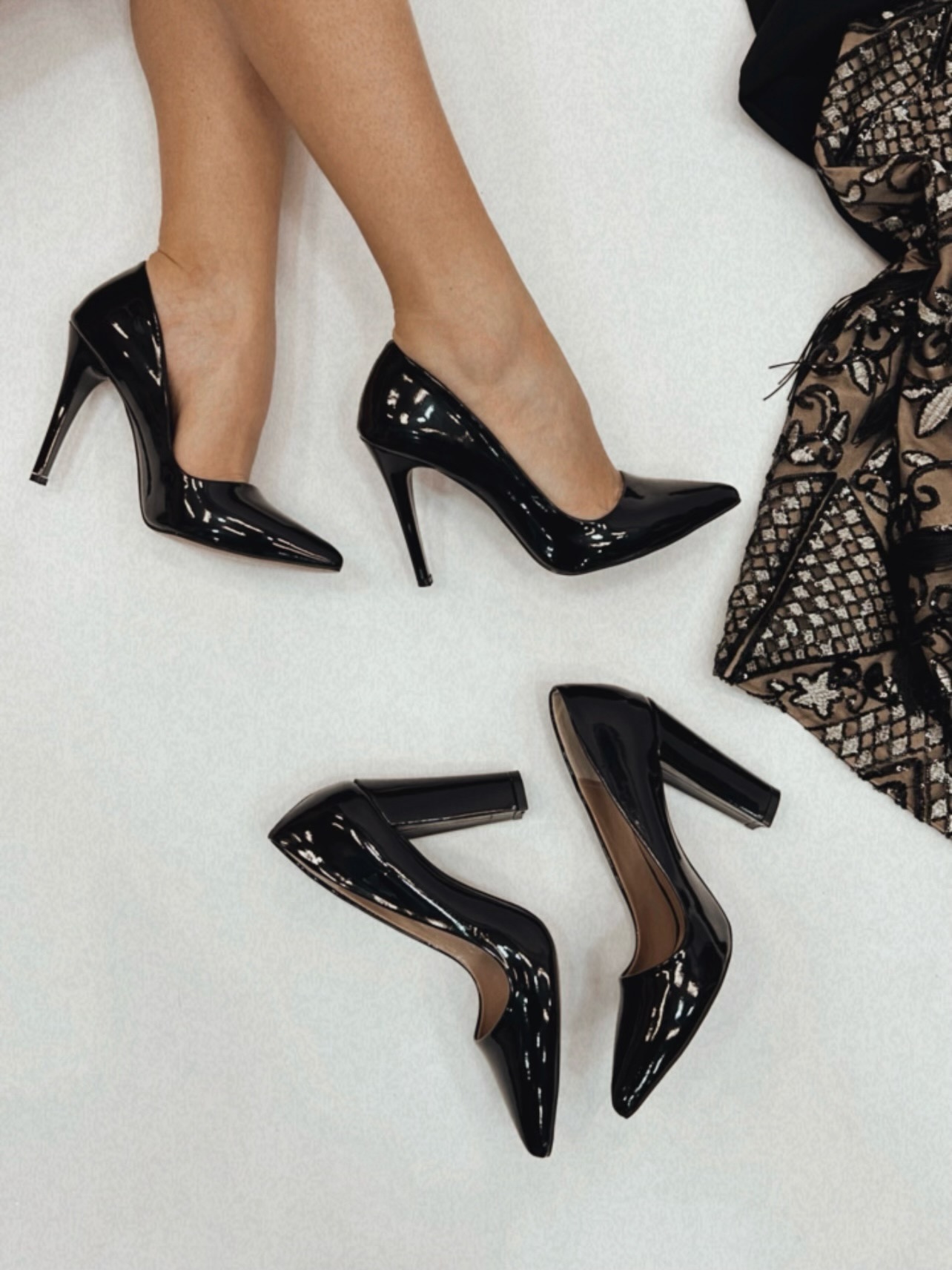 High-heels E254 - BLACK