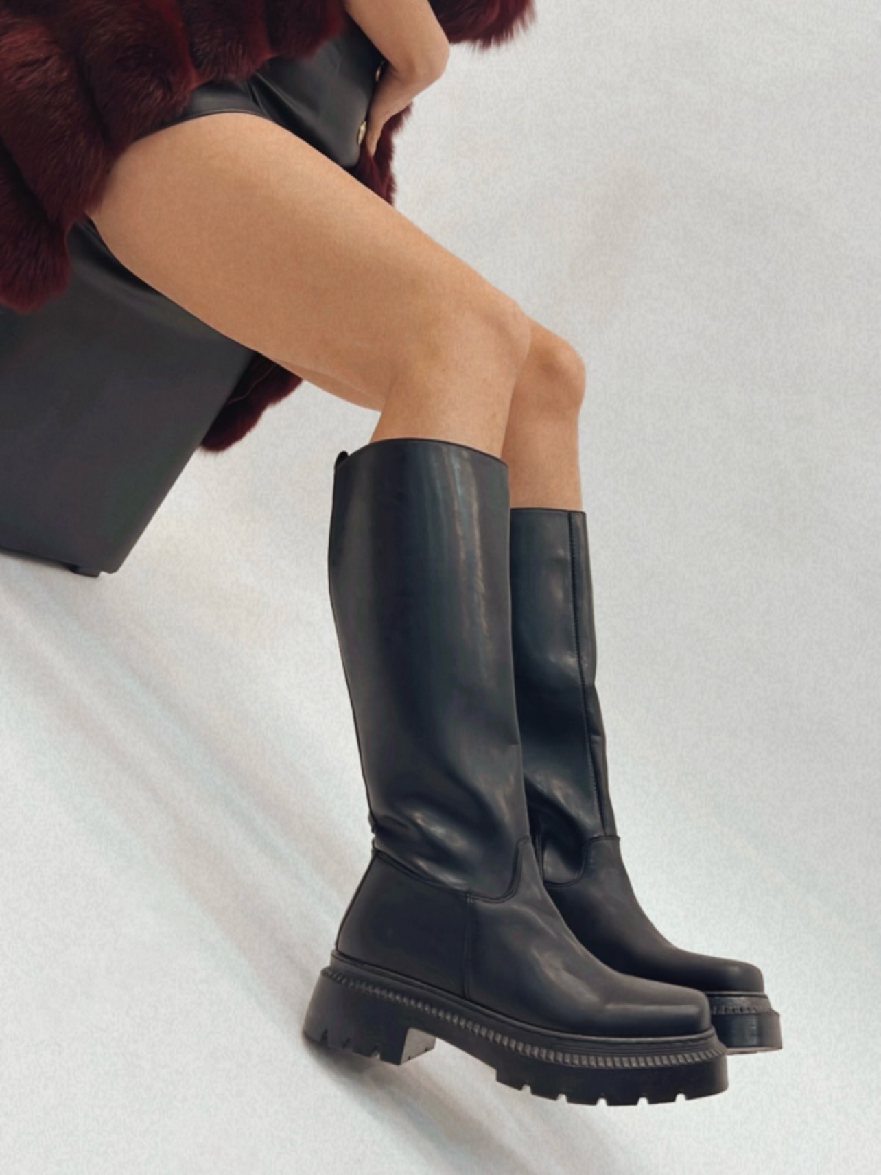 Women boots E266 - BLACK