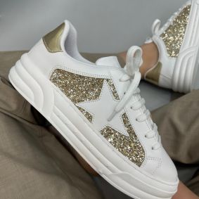 Women sneakers E272 - WHITE