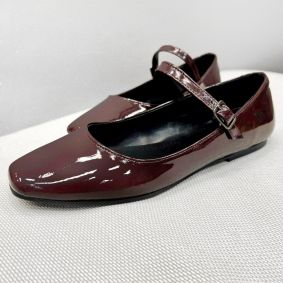 Balerina lapos cipő E285 - BORDÓ