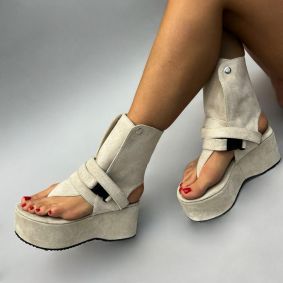 Women sandals E291 - BEIGE
