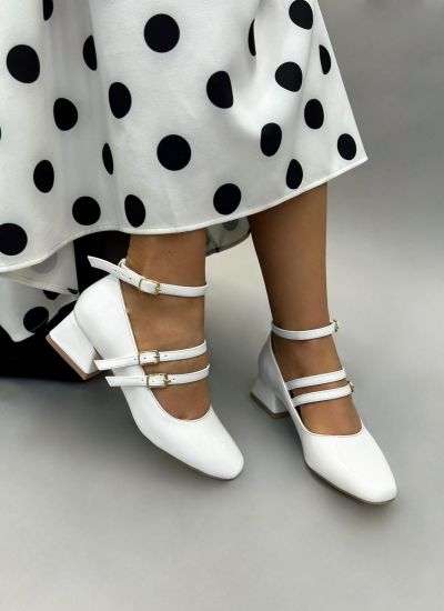 High-heels E293 - WHITE