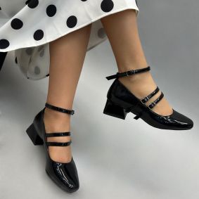 High-heels E293 - BLACK