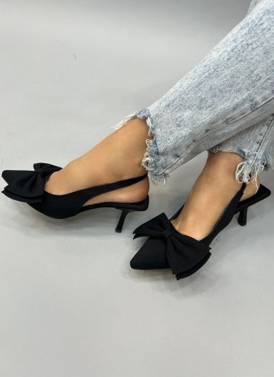 Women sandals E296 - BLACK