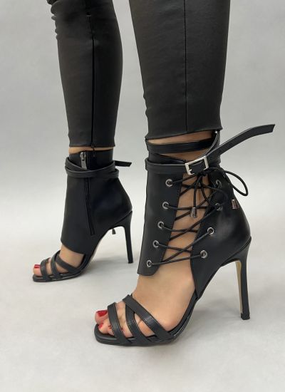 Women sandals E298 - BLACK