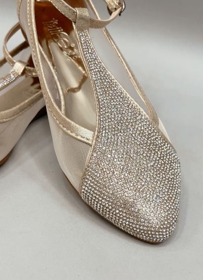 Ballerinas Schuhe E306 - GOLDEN