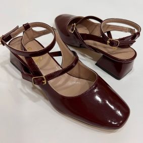 Women sandals E317 - WINE RED