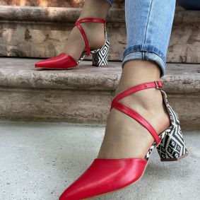 Women sandals E305 - RED
