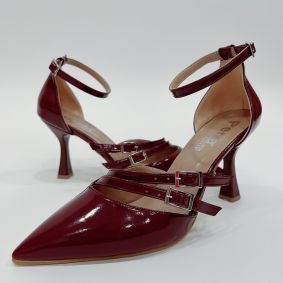 Women sandals E323 - WINE RED