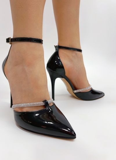 Women sandals E324 - BLACK