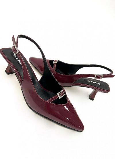 Women sandals E326 - WINE RED