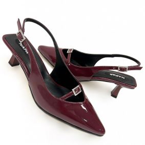 Women sandals E326 - WINE RED
