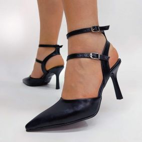 Women sandals E329 - BLACK