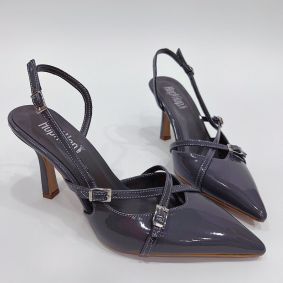 Ženske sandale E275 - ŠPIC - SIVA