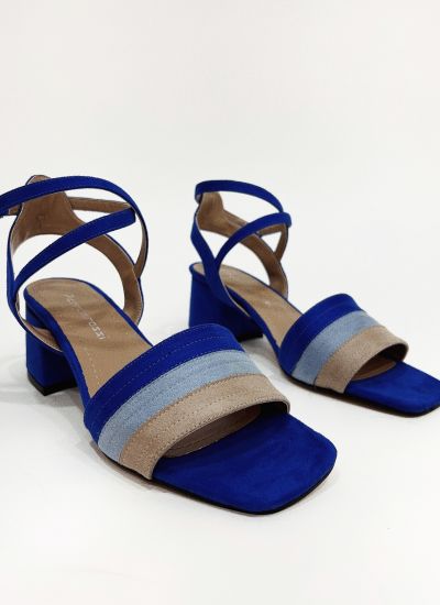 Women sandals E342 - BLUE