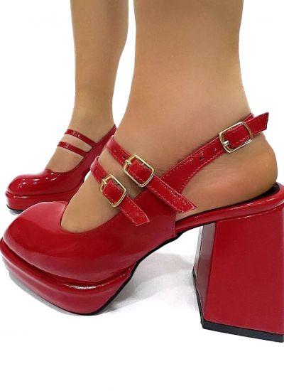 Women sandals E325 - RED