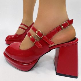Women sandals E325 - RED