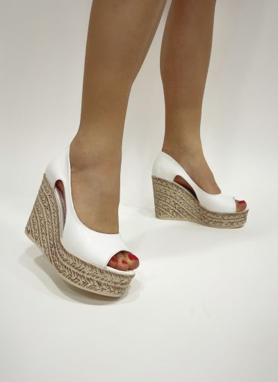 Women sandals E343 - WHITE