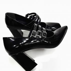 High-heels E353 - BLACK