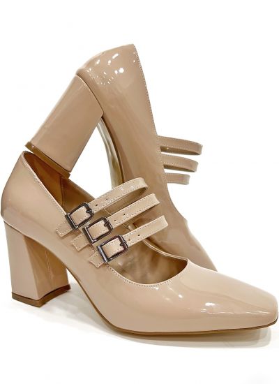High-heels E353 - BEIGE