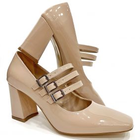 High-heels E353 - BEIGE