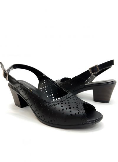 Women sandals E357 - BLACK