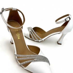Women sandals E375 - WHITE