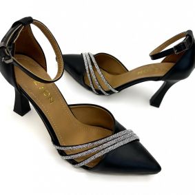 Women sandals E375 - BLACK