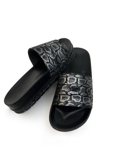 Women Slippers and Mules O001 - BLACK