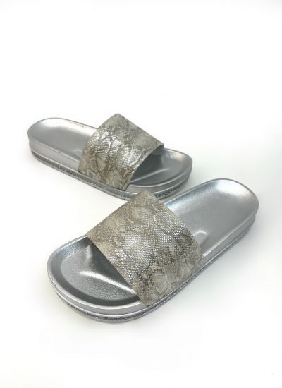Women Slippers and Mules O001 - SILVER