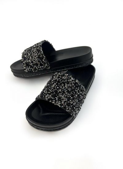 Women Slippers and Mules O002 - BLACK