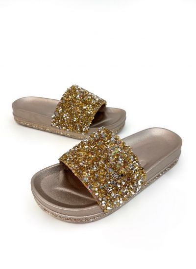 Women Slippers and Mules O002 - GOLD