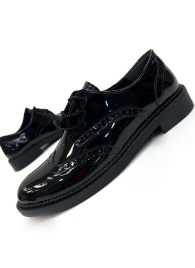 Pantofi plați de damă O006 - NEAGRĂ